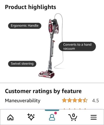 Shark HV322 Rocket Deluxe Pro Corded Stick Vacuum with LED Headlights, XL Dust Cup, Lightweight, Perfect for Pet Hair Pickup, Converts to a Hand Vacuum, with Pet Attachments, Bordeaux\/Silver photo review